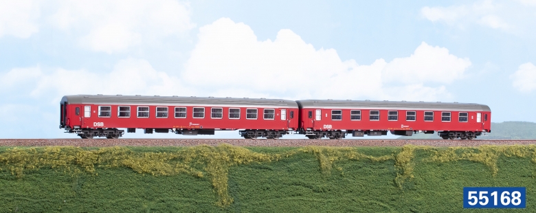 2tlg. Set Reisezugwagen DSB
