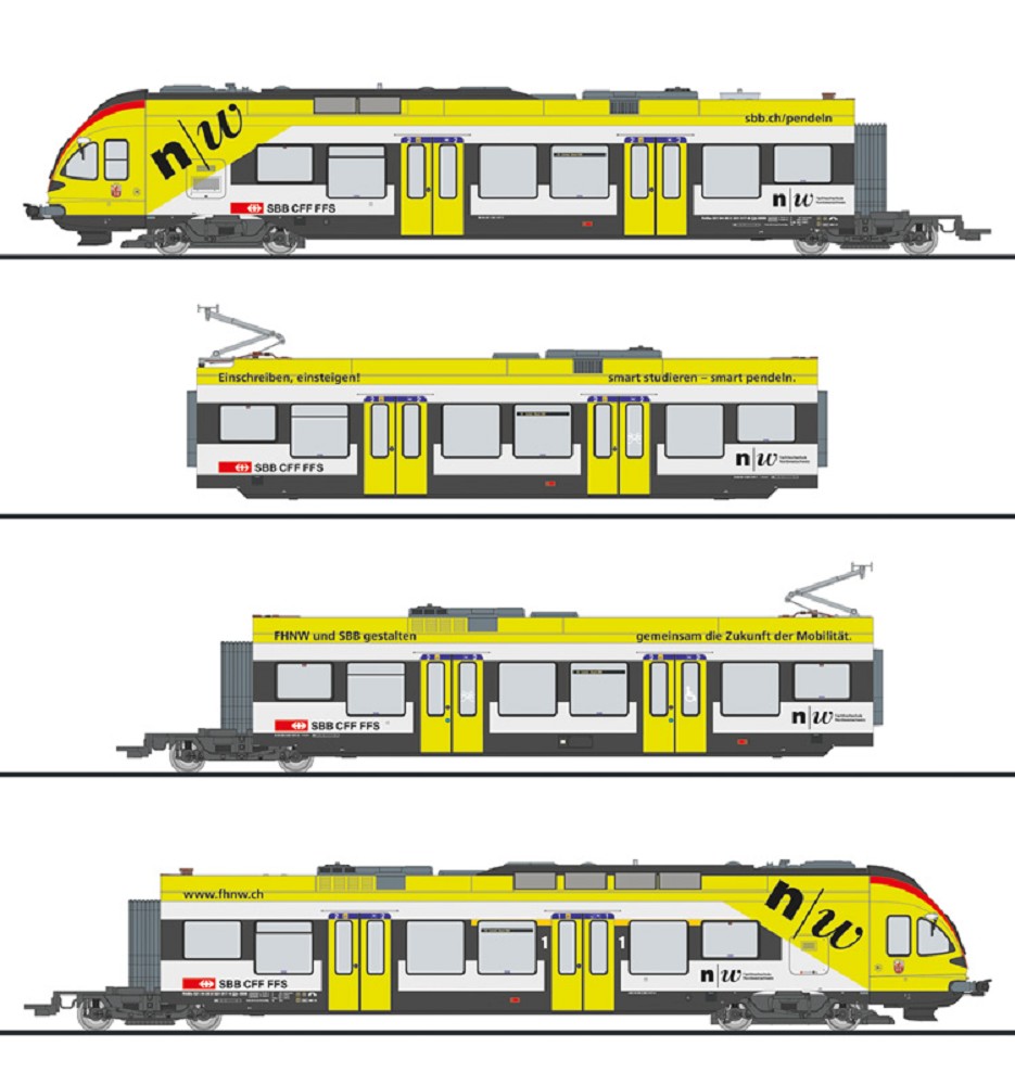4-tlg. Elektro-Triebzug, "FLIRT", SBB-CFF, Ep.VI