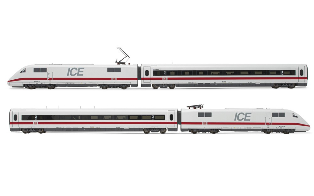 DB AG, ICE 1, BR 401, 4-er Set, Ep. VI