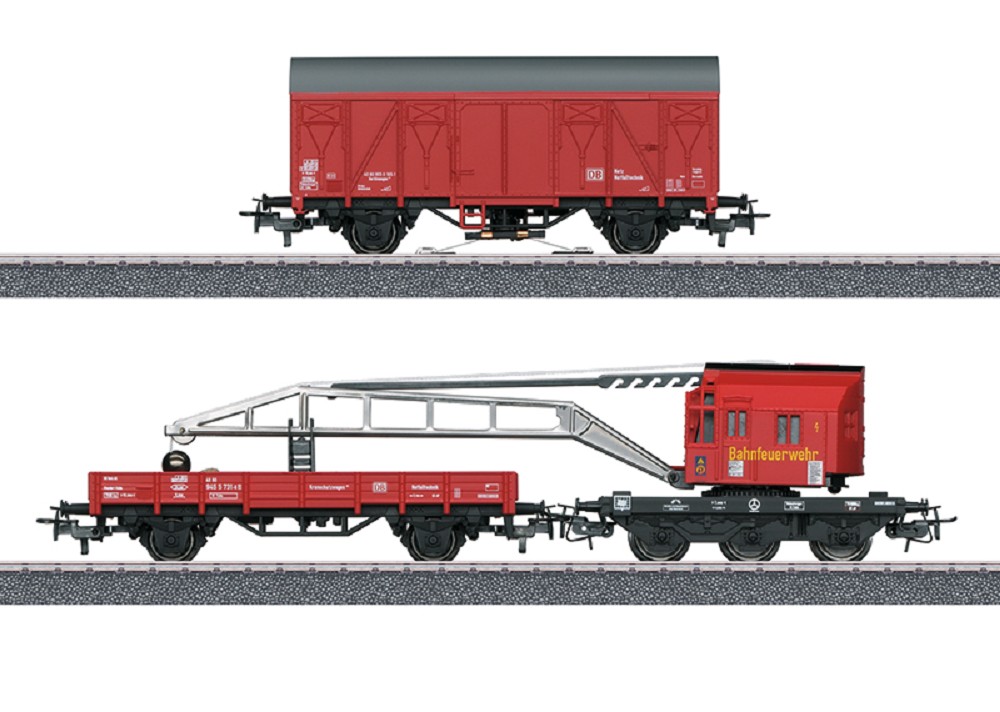 Märklin Start up - Feuerwehr-Bergekran-Set