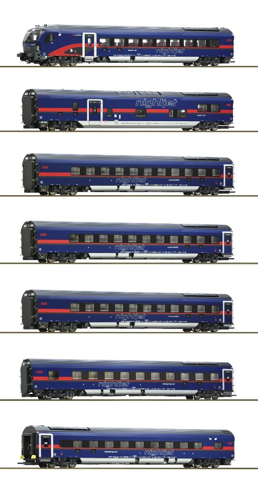 7er Set Nightjet ÖBB AC