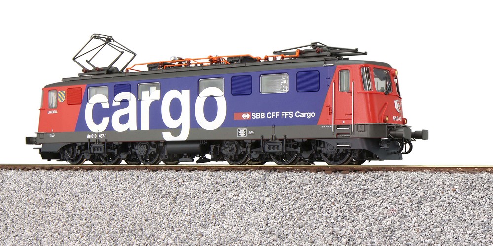 E-Lok, H0, AE6/6, 610 487-1 Langenthal SBB, Rot/Blau, Ep V,