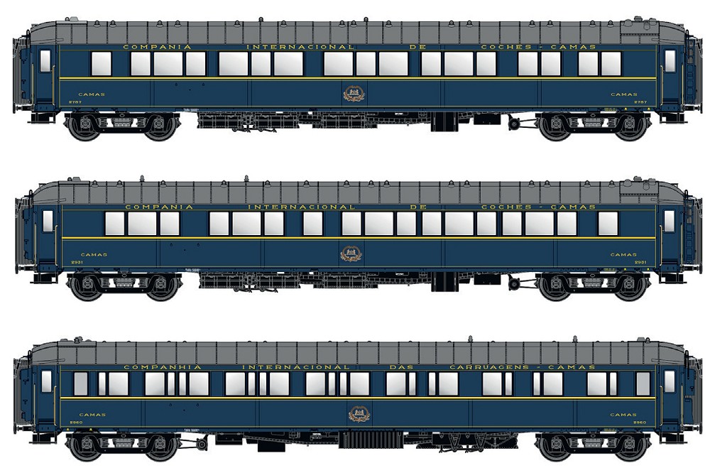 3tlg. Set Schlafwagen CIWL Ep IV a