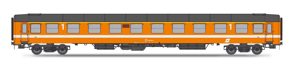 H0 UIC-X Vorserie 1.Kl. orange