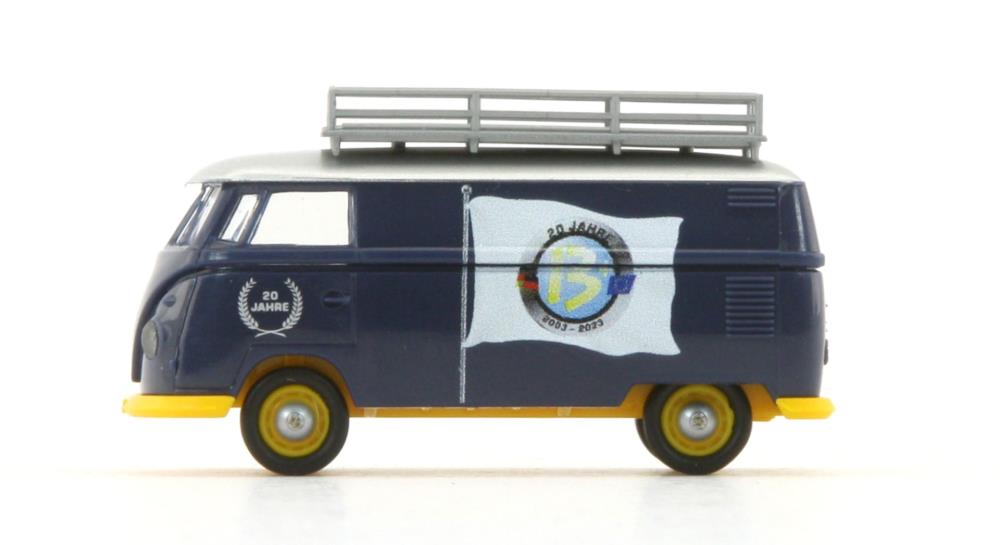 VW T1b Kasten mit Dachgepäckträger '20 Jahre w13plus' Jubilä