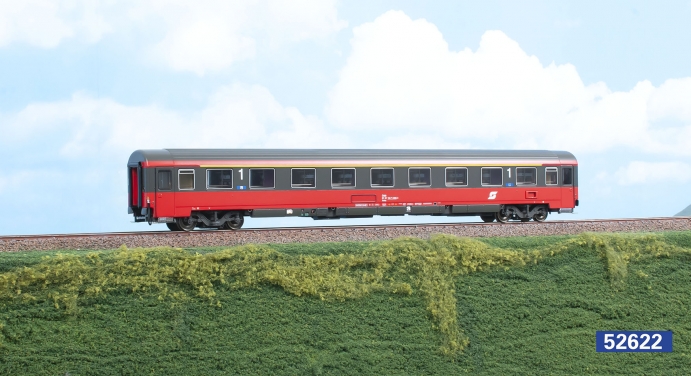 Eurofima 1.Kl. ÖBB, rot/grau