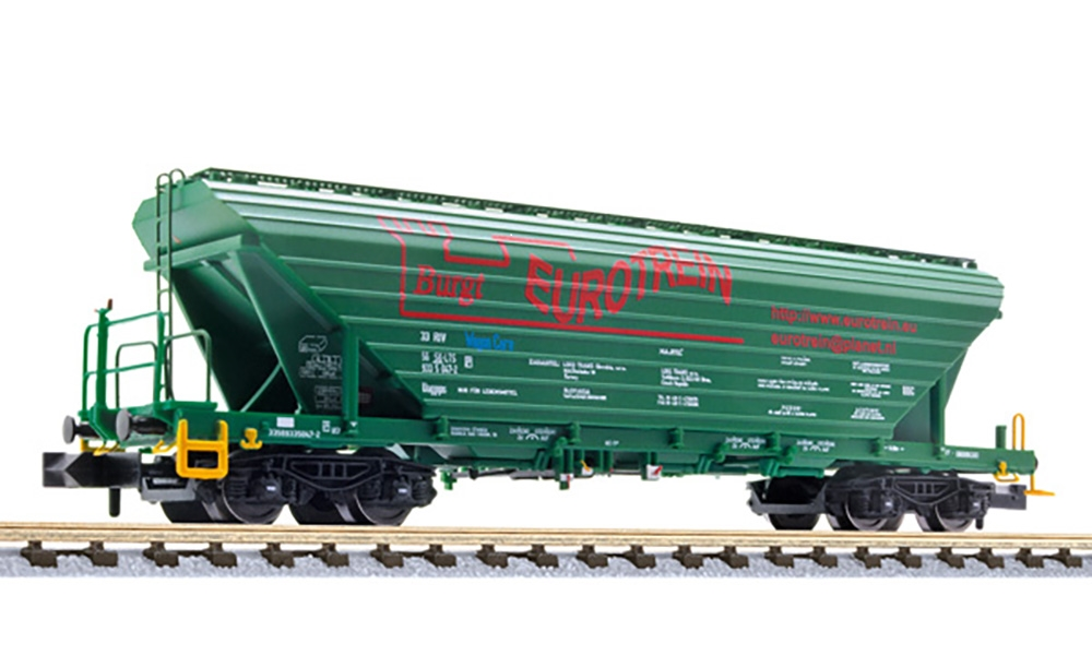 Getreidetransportw. Uagpps, "Burgt EUROTREIN", SK, grün, Ep.