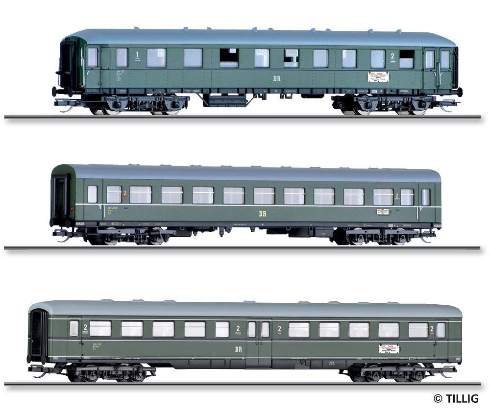 Reisezugwagenset „D 118 Leipzig-Köln“ der DR