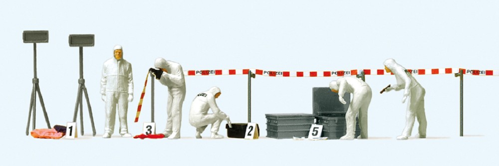 Kriminalbeamte. Spurensicherung. Zubehör, H0