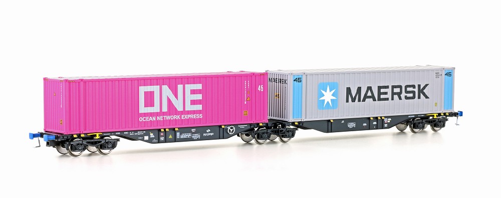 Containerwagen Sggmrss'90 PKP Cargo, Ep.VI, ONE/Maersk