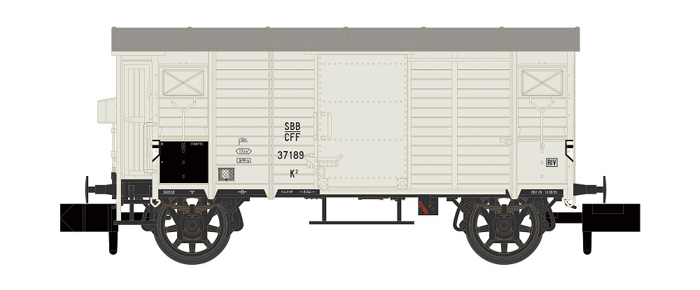 Gedeckter Güterwagen K2 SBB, Ep.III