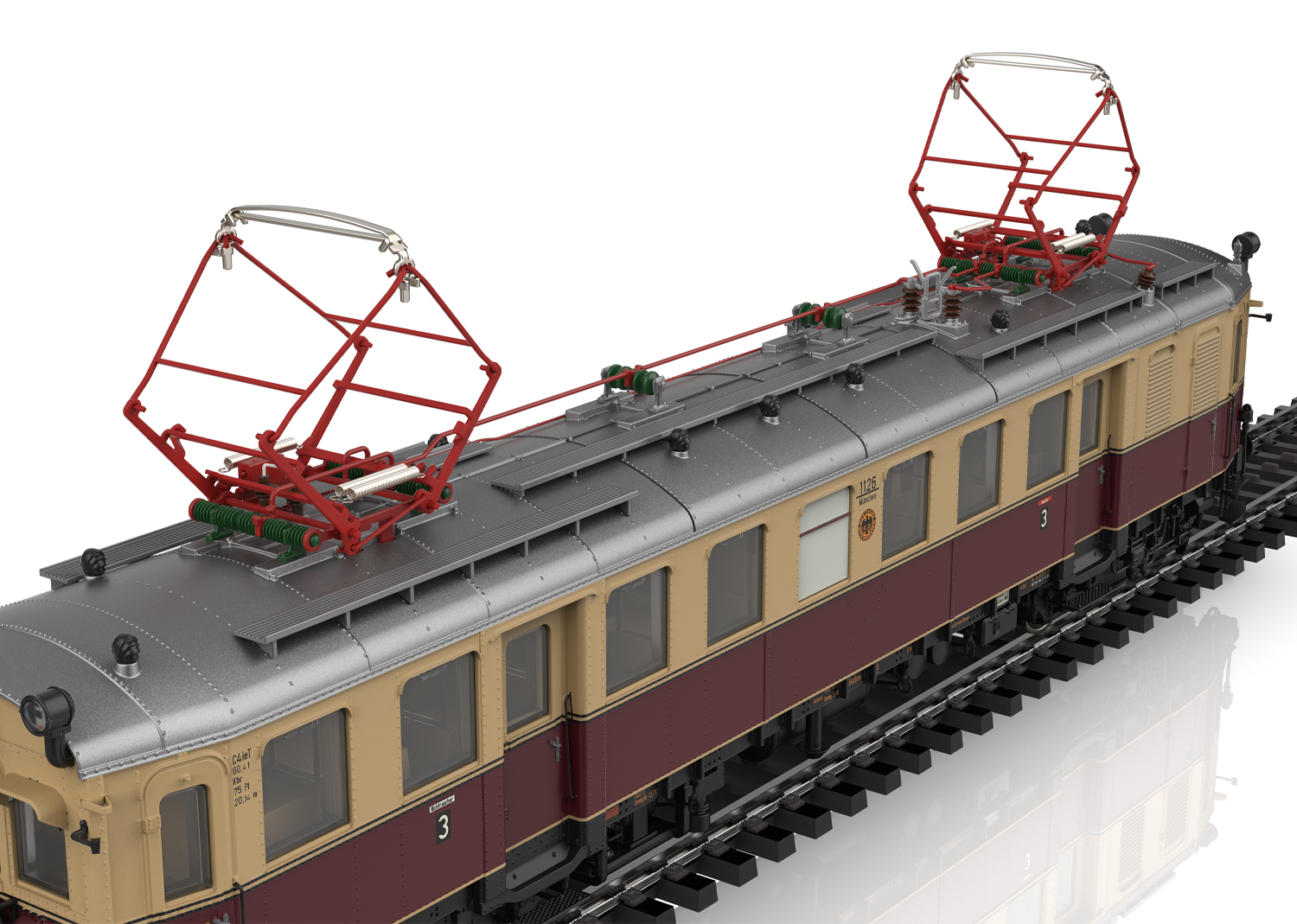 Triebwagen elT mit Steuerwagen elS MHI