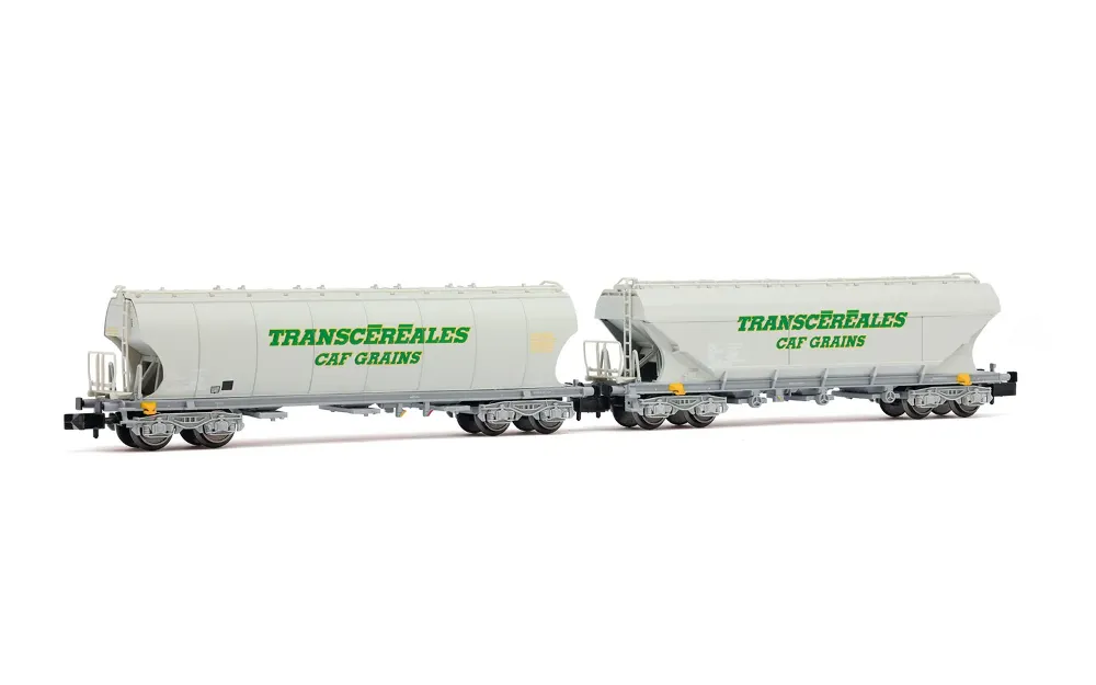 SNCF, 2-tlg. Set Getreidesilowagen „Transcéréales – CAF Grai