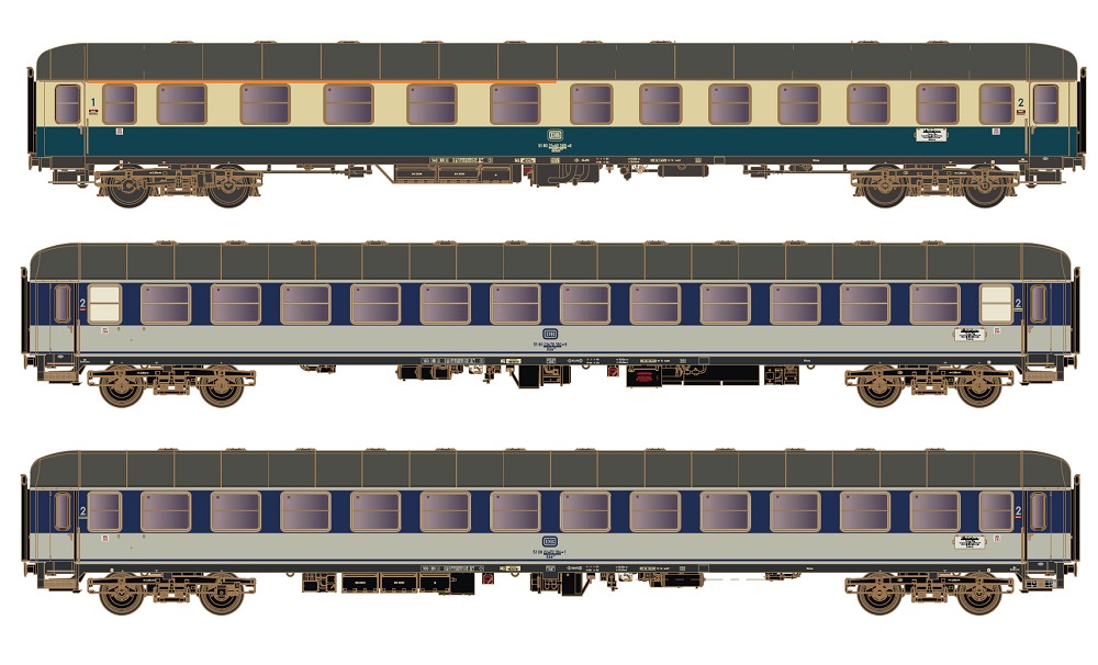 3er Set Personenwagen DB / Dolomiten Express, Ep.IV, Set 1