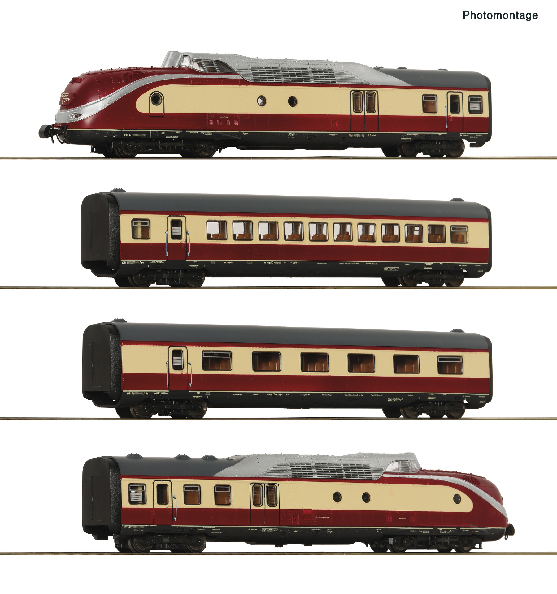 4er Set Dieseltriebzug BR 601 DB DC