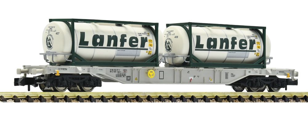 Containertragwagen Sgnss AAE+Lanfer Container