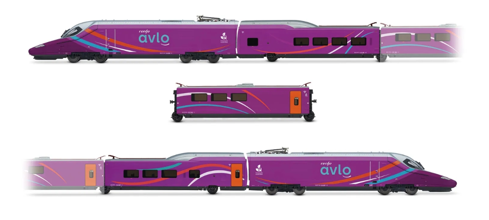 RENFE, 5-tlg. Grundset des Hochgeschwindigkeitszugs „AVLO“,