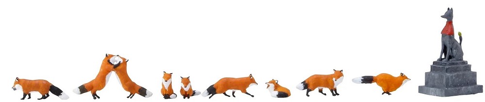 Figuren Set Füchse, 1/87, 9 Stk. Figuren Set Füchse, 1/87, 9 Stk.