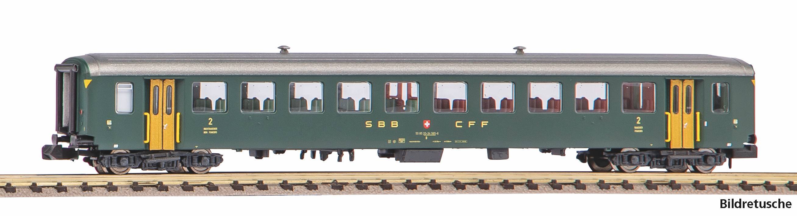 N-Personenwg. EW I, 2. Kl, 50 85 20-34 565-6 grün mit alter