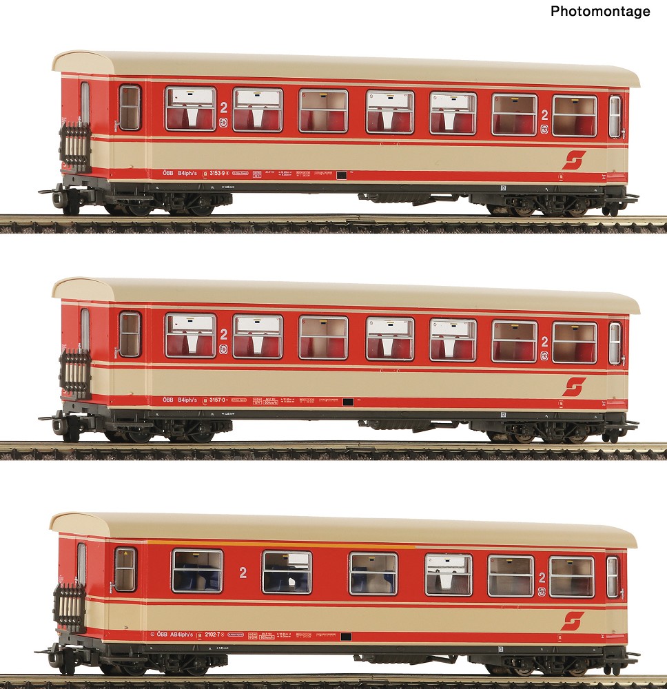 3er Set Personenwag. OEBB