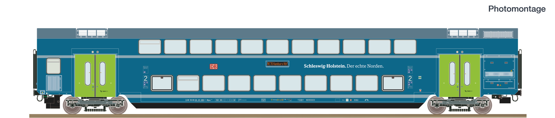Doppelstockwagen 2. Klasse