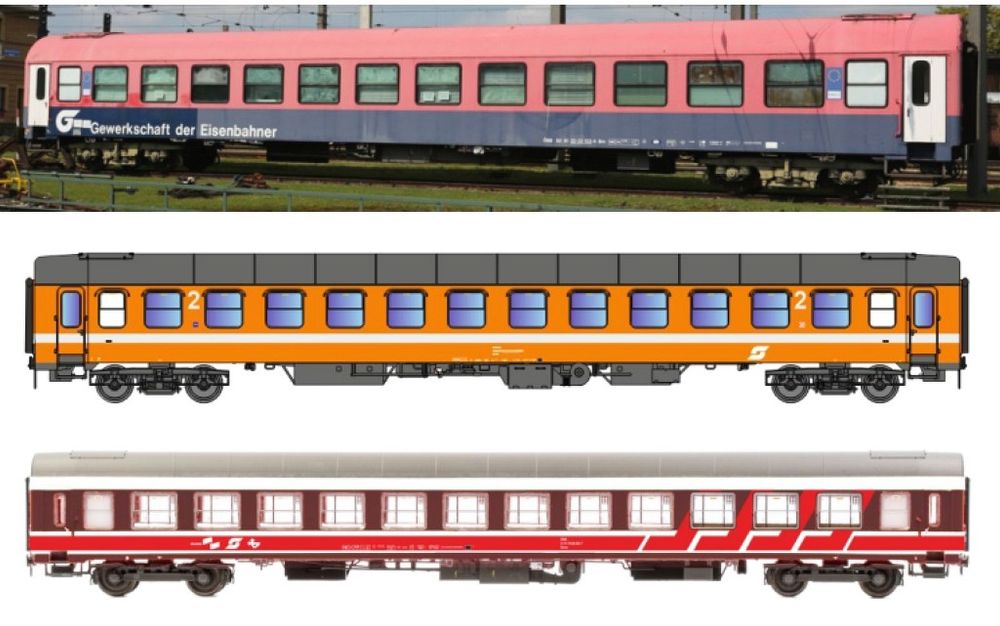3tlg. Set UIC-X Wagen ÖBB Ep.IV