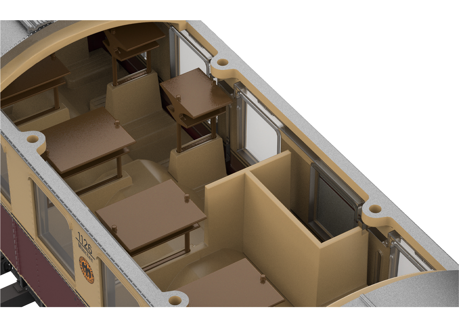 Triebwagen elT mit Steuerwagen elS MHI