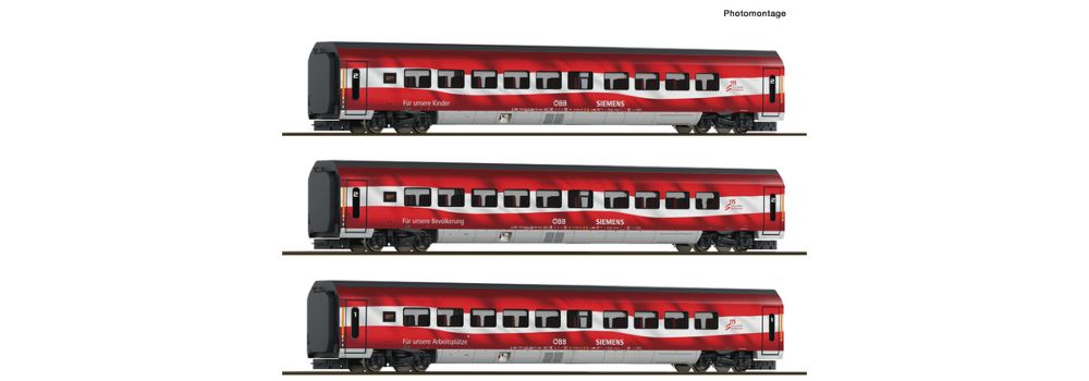 3er Set Railjet "175 Jahre" ÖBB DC