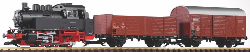 G-S-Set Güterzug BR 80 + zwei Güterwg. + Sound und Dampf DB