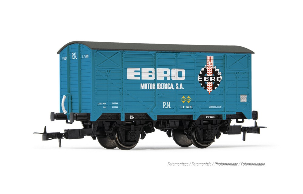 R.N., 2-achs. gedeckter Güterwagen PJ, „Ebro”, Ep. III