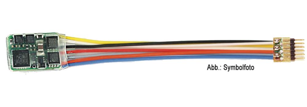 DCC-Decoder 6-pol. 30mm Litze