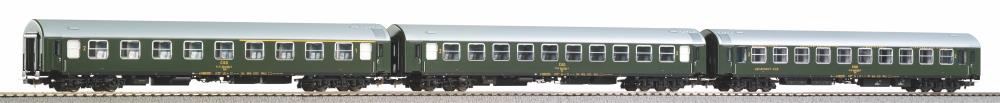 3er Personenwg.-Set Y-wg. D 250 "Zapadni" CSD IV