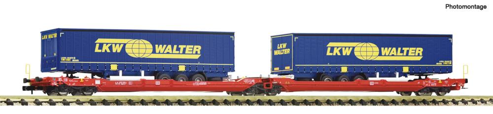Doppeltwg.T3000e DB-AG + LKW Walter Auflieger