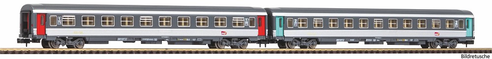 N-2er Set Abteilwg. 1.Kl.+ 2.Kl. SNCF VI