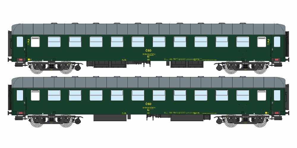 Personenwagen 2. Kl. CSD Ep V H0