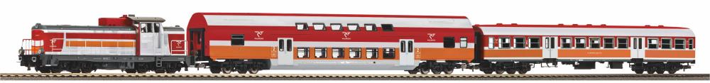 S-Set Diesellok Sm42 +1x Doppelstockwg. + 1x 120A Personenwg