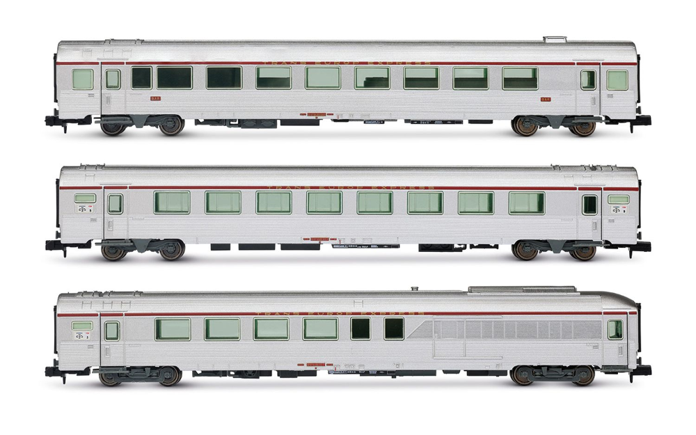 SNCF, 3-tlg. Set TEE-Wagen „Mistral“, Nizza - Paris, bestehe SNCF, 3-tlg. Set TEE-Wagen „Mistral“, Nizza - Paris, bestehe
