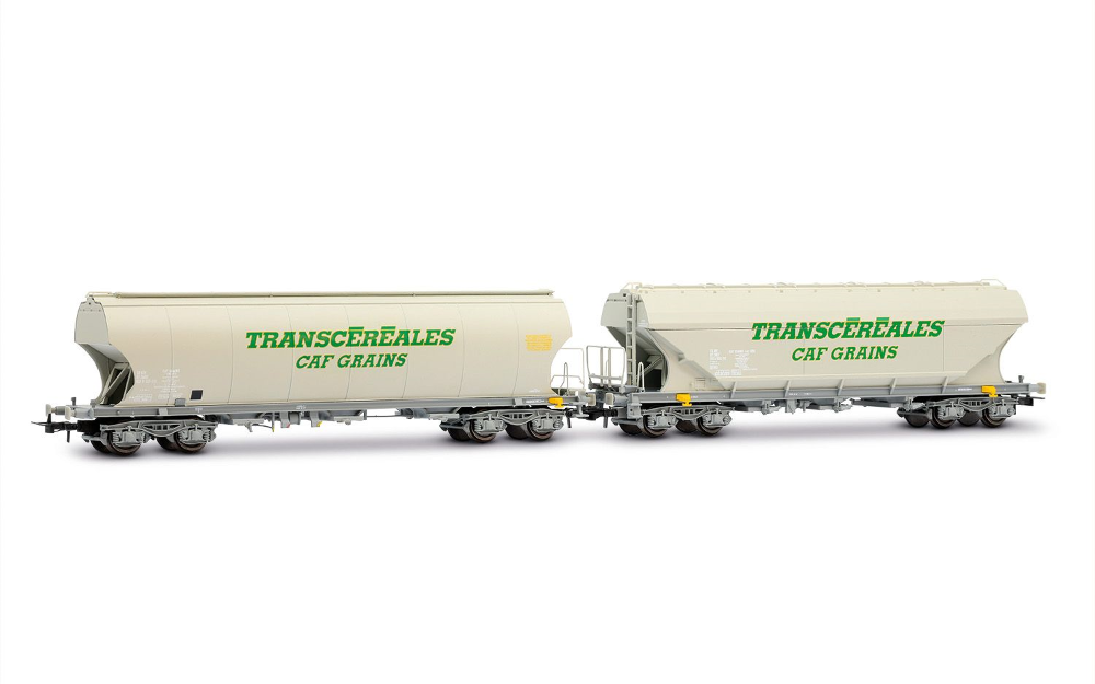 SNCF, 2-tlg. Set Getreidesilowagen „Transcéréales – CAF Grai