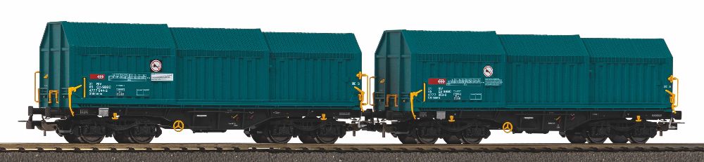 2er Set Teleskophaubenwg. CH-SBB C mit Y25-Drehgestellen VI