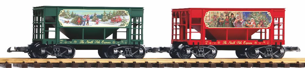 G 2er Set Schüttgutwagen Weihnachten