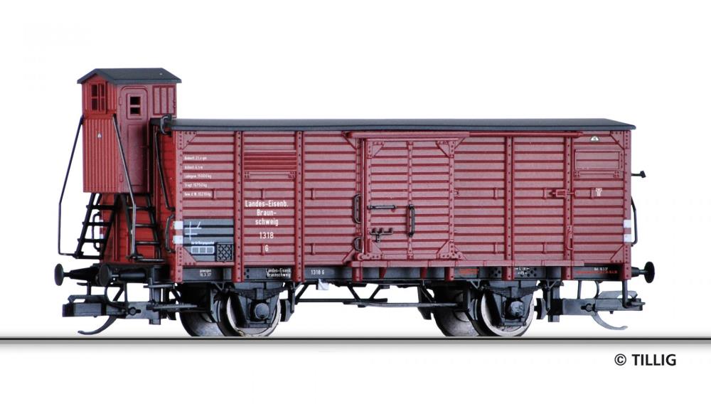Gedeckter Güterwagen der Braunschweigischen Landes-Eisenbahn