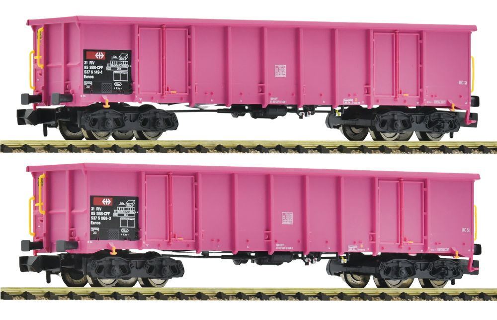2er Set offene Güterwagen Eanos SBB