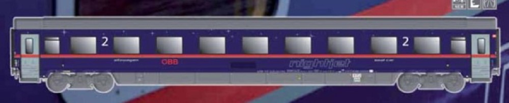 Abteilwg.Typ Bmz 2.Kl. ÖBB-nightjet