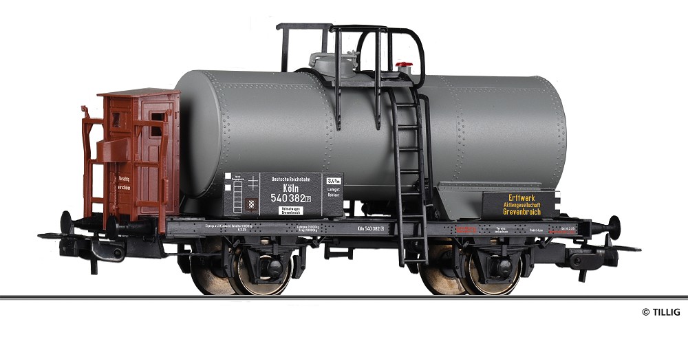 Kesselwagen „Erftwerk Aktiengesellschaft Grevenbroich“, eing