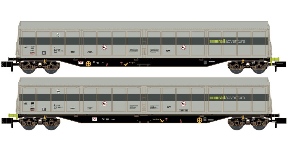 2er Set Schiebewandwagen Habfis - Railadventure, Ep.VI