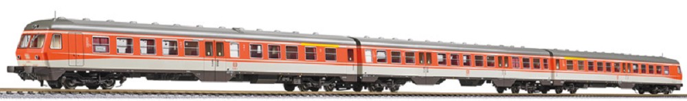 Dieseltriebw. BR 614/914, blutorange/kieselgrau, 3-tlg., DB,