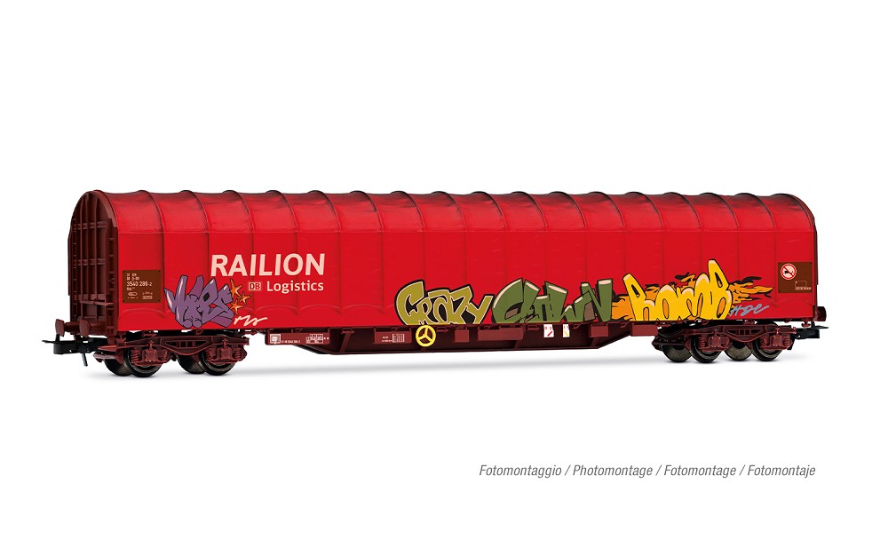 DB AG, 4-achs. Schiebeplanenwagen „RAILION DB LOGISTICS“, Ty