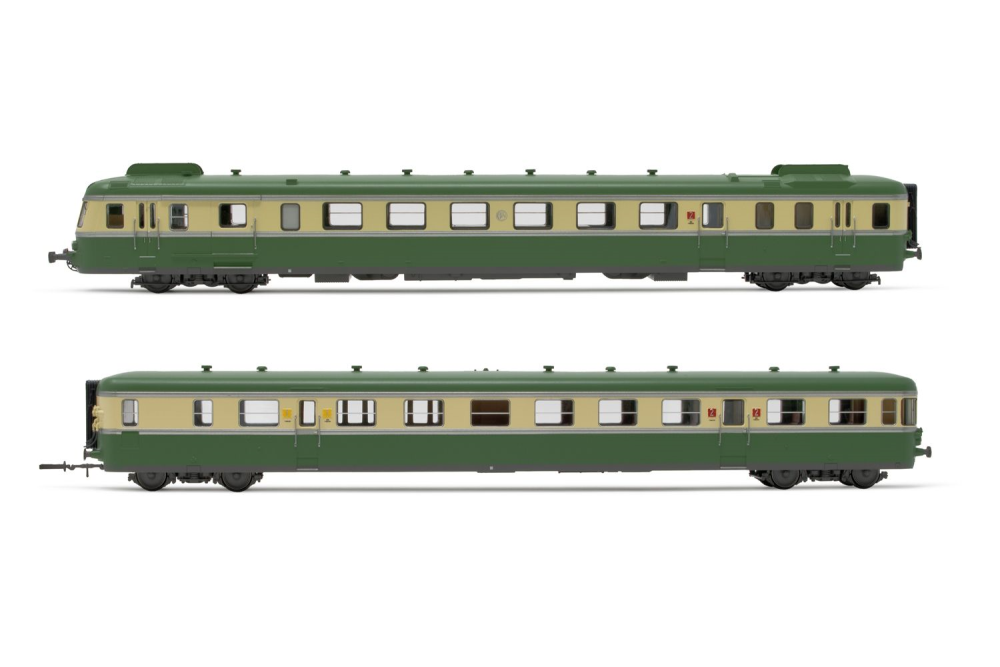 SNCF, 2-tlg. Dieseltriebwagen RGP II X 2716 mit Beiwagen XR