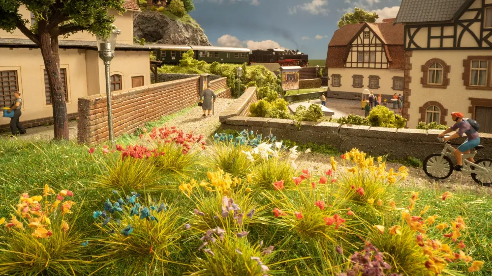 Blumen, 250 Stück, bunt