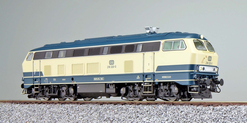 Diesellok, H0, BR 218, 218 320 DB, ozeanblau/beige, Ep IV, V